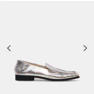 Dolce Vita Metallic Silver Loafers
